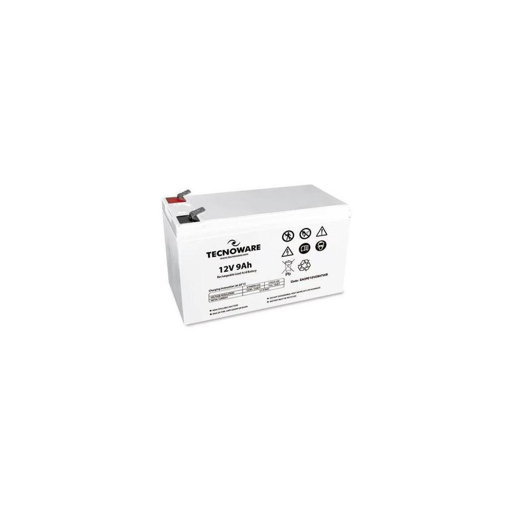 TECNOWARE POWER BATTERY 12V 9AH (EACPE12V09ATWB) - BATTERIA ERMETICA AL PIOMBO - FASTON 6.3 MM