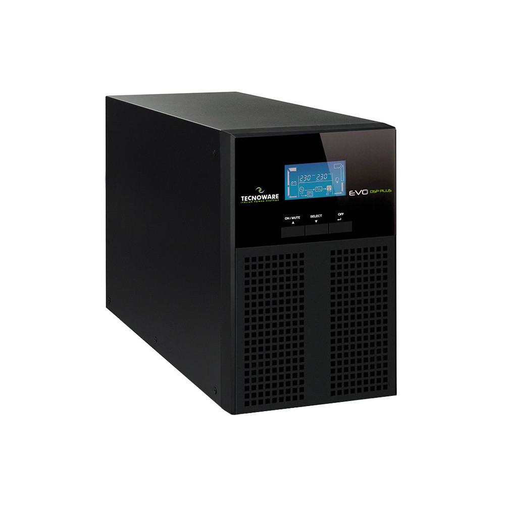 TECNOWARE EVO DSP PLUS 1200 PF 09 TOWER (FGCEDP1202IEC) - UPS TOWER ON LINE - 1080W - PRESE IEC - AUTONOMIA 10 MINUTI