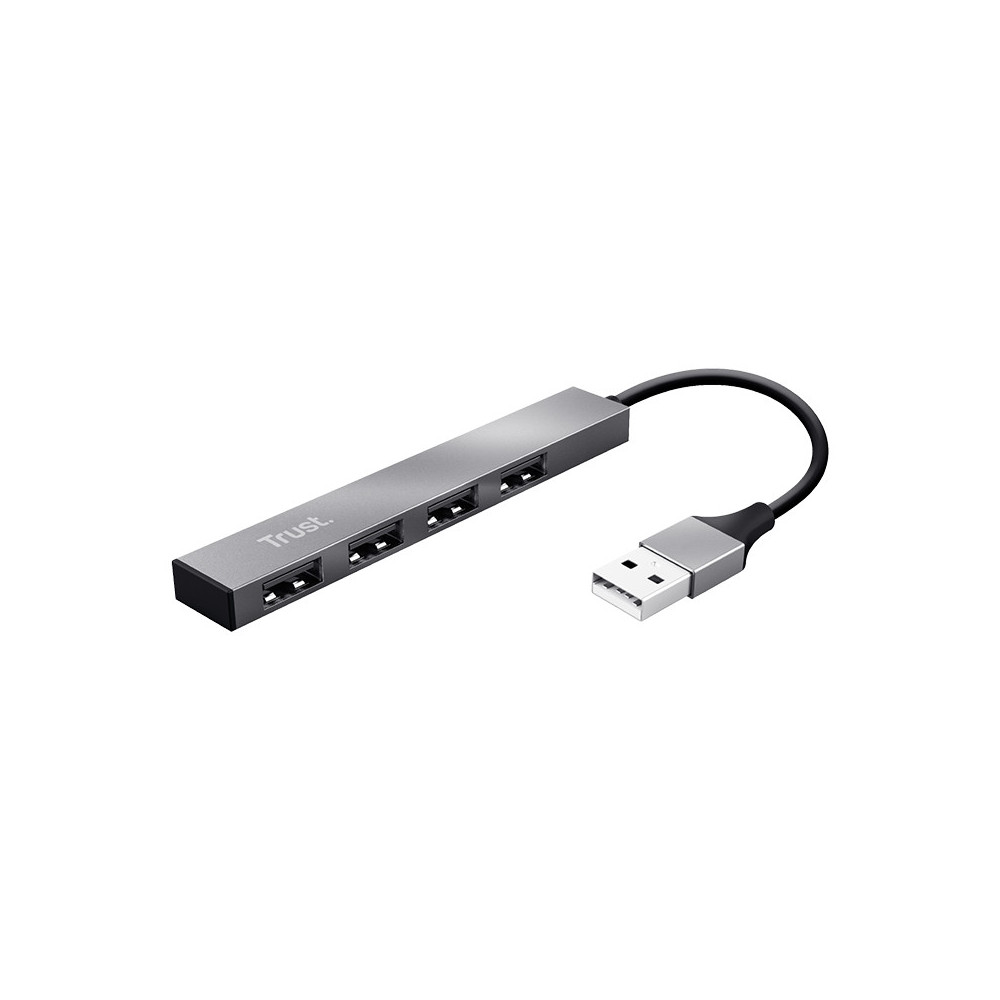 TRUST HALYX (23786) - HUB 4 PORTE USB 2.0 IN ALLUMINIO