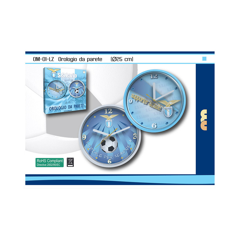 OM01LZ LAZIO OROLOGIO DA PARETE