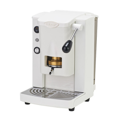 FABER PICCOLA SLOT BASIC - MACCHINA PER CAFFE'' CON PRESSACIALDA IN OTTONE - TELAIO IN METALLO BIANCO E FRONTALE IN POLICARBONAT