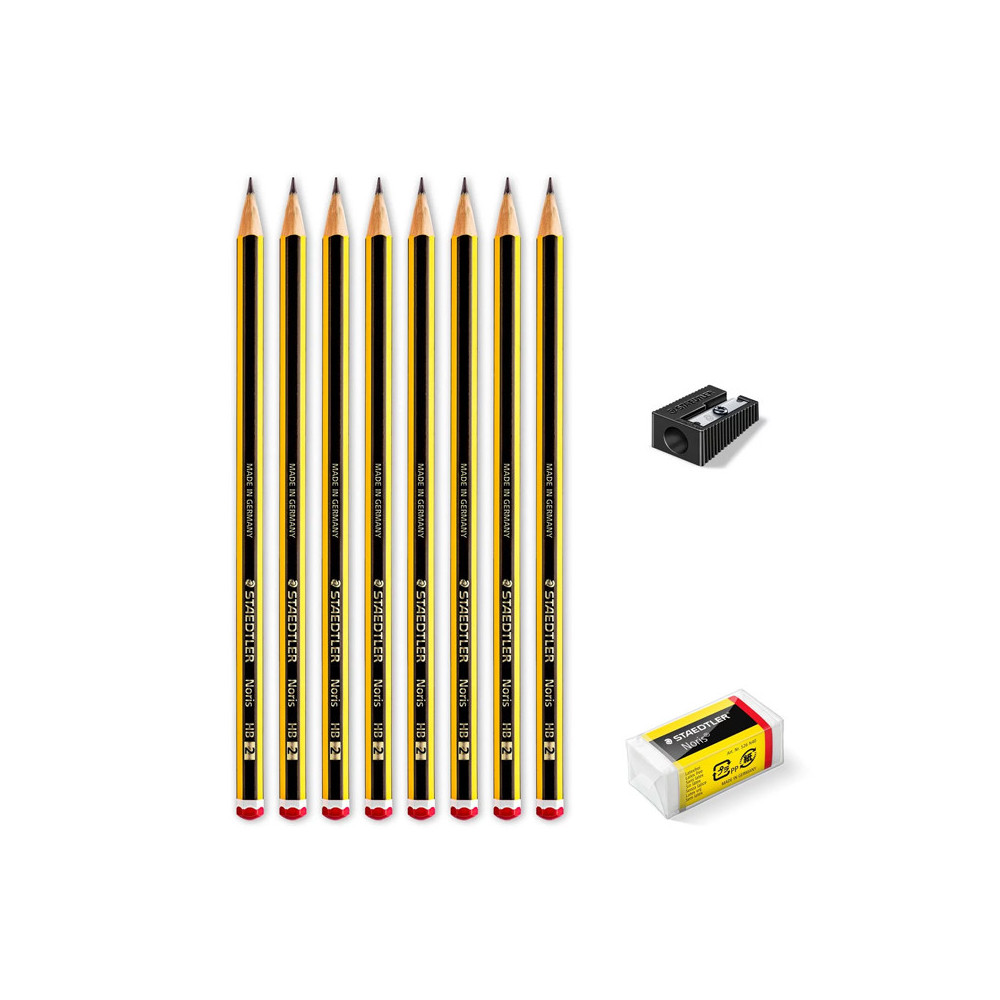 STAEDTLER MATITE NORIS SET - 8 MATITE 1 TEMPERINO 1 GOMMA