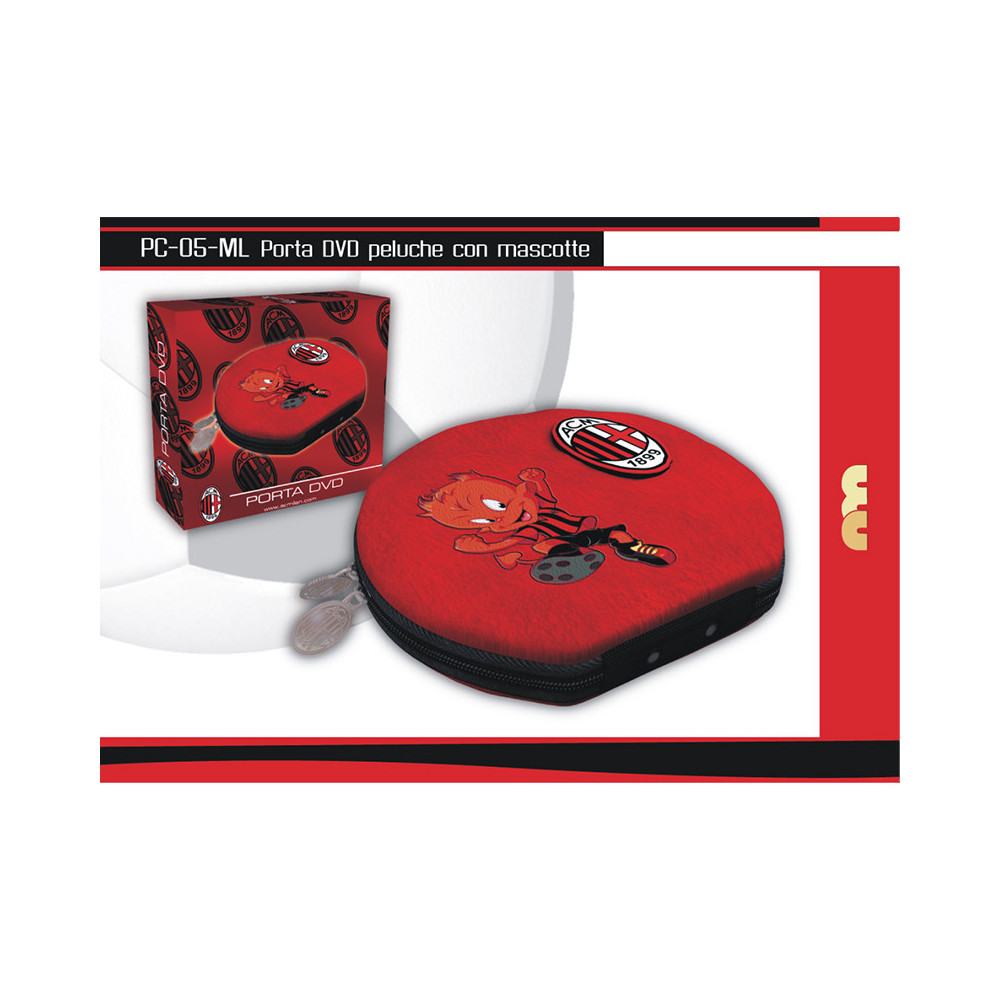 PC05ML MILAN PORTA DVD PULUCHE CON MASCOTTE