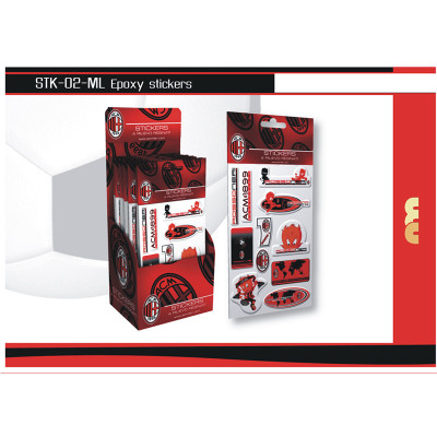 STK02ML MILAN STICKERS A RILIEVO RESINATO