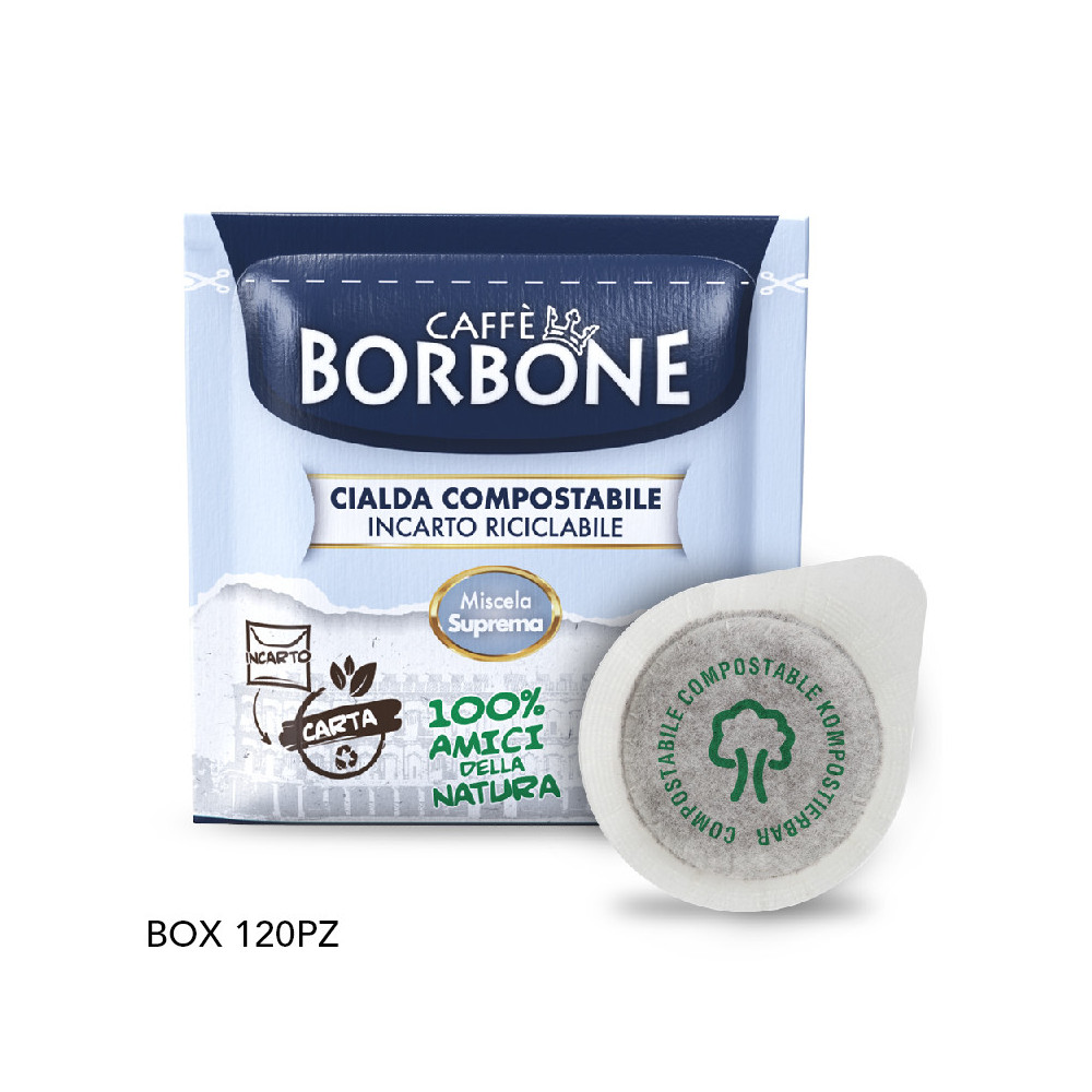 CIALDE ESE 44MM CAFFE'' BORBONE MISCELA SUPREMA (ORO) - BOX 120PZ