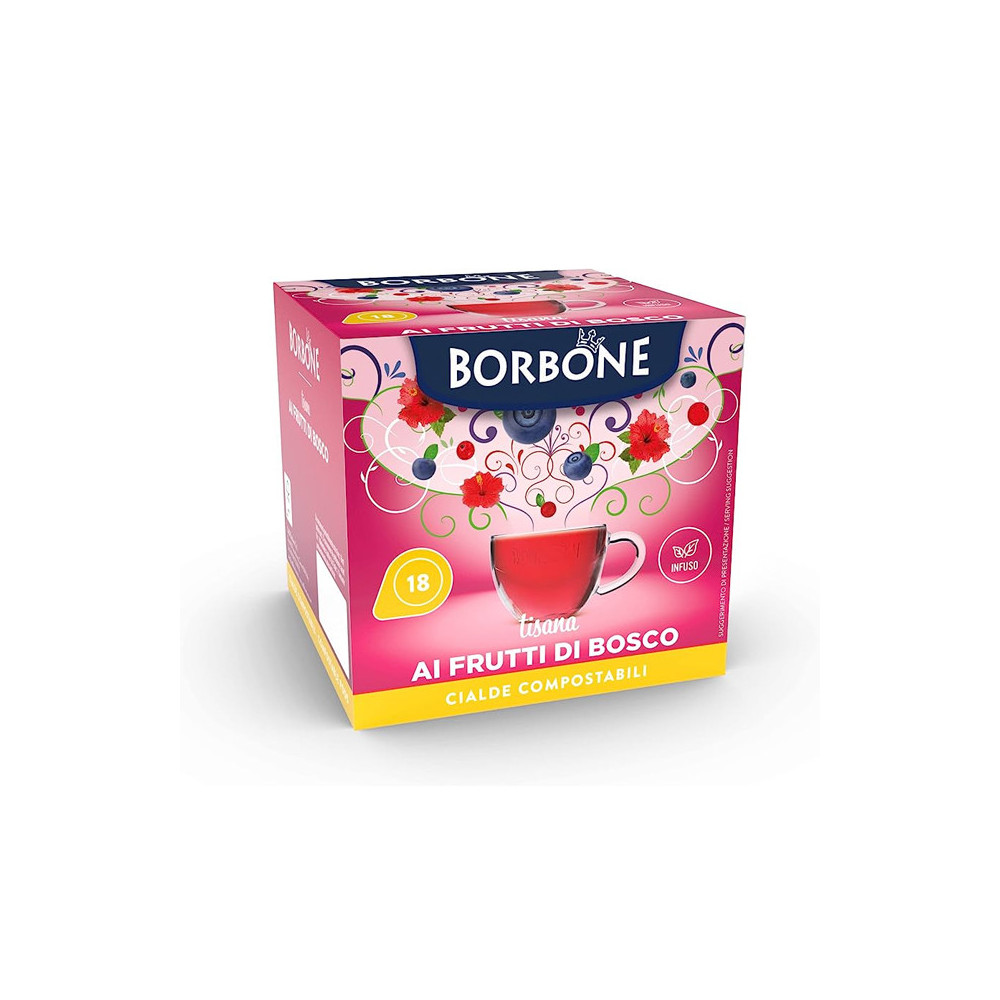 CIALDE ESE 44MM CAFFE'' BORBONE TISANA ALLA FRUTTA - BOX 18PZ