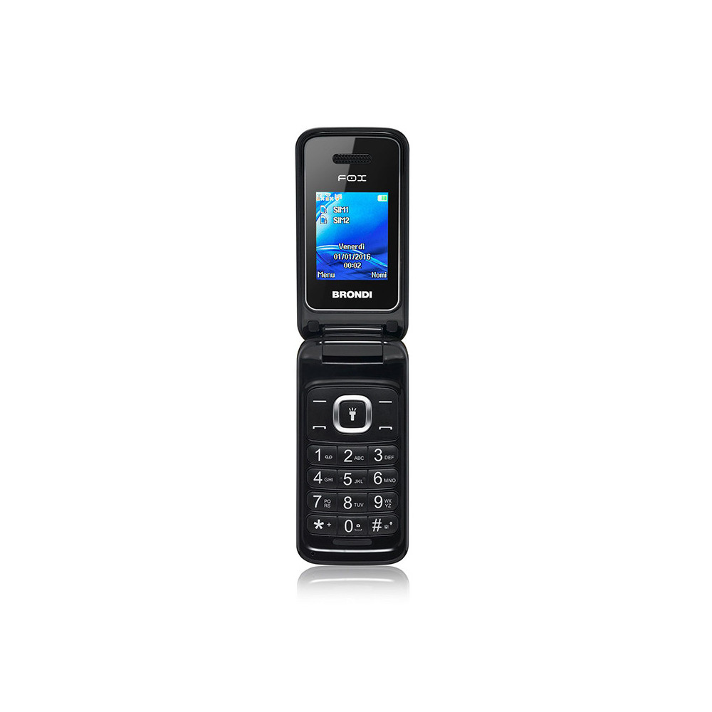 BRONDI FOX (NERO) - TELEFONO CELLULARE SENIOR