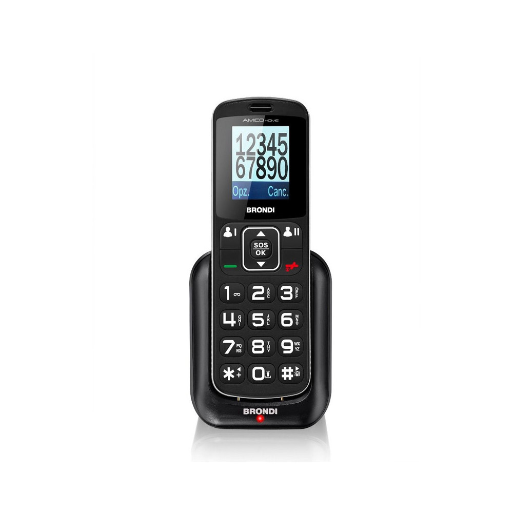 BRONDI AMICO HOME (NERO) - TELEFONO CELLULARE SENIOR