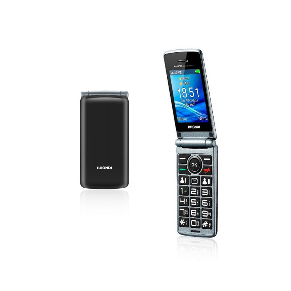 BRONDI AMICO SINCERO (NERO) - TELEFONO CELLULARE SENIOR