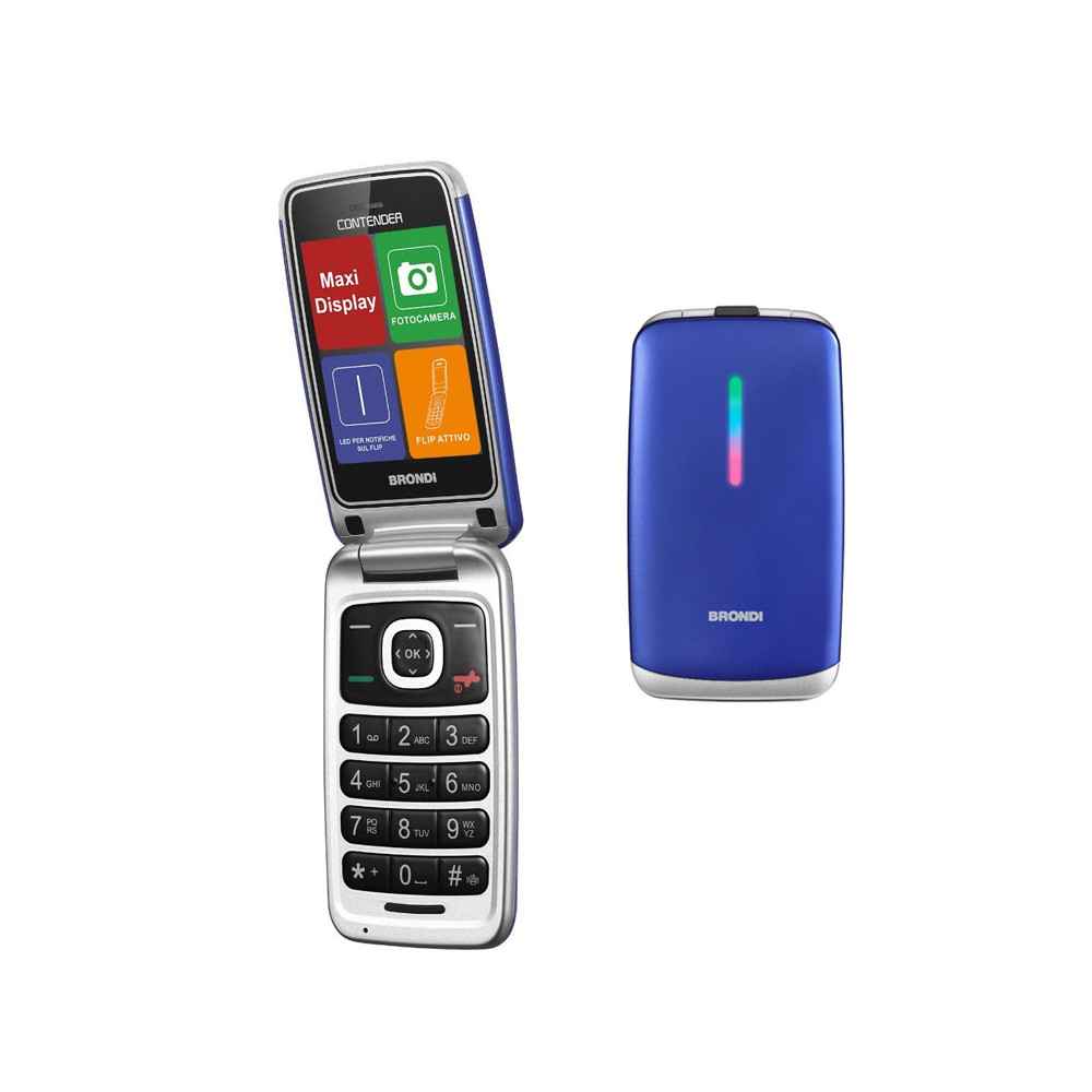 BRONDI CONTENDER (BLU) - TELEFONO CELLULARE SENIOR