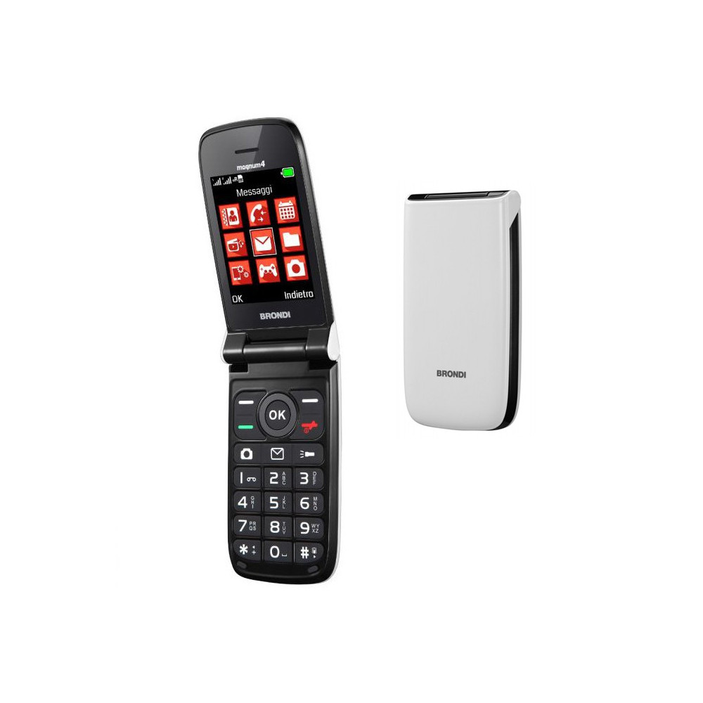 BRONDI MAGNUM 4 (BIANCO) - TELEFONO CELLULARE SENIOR