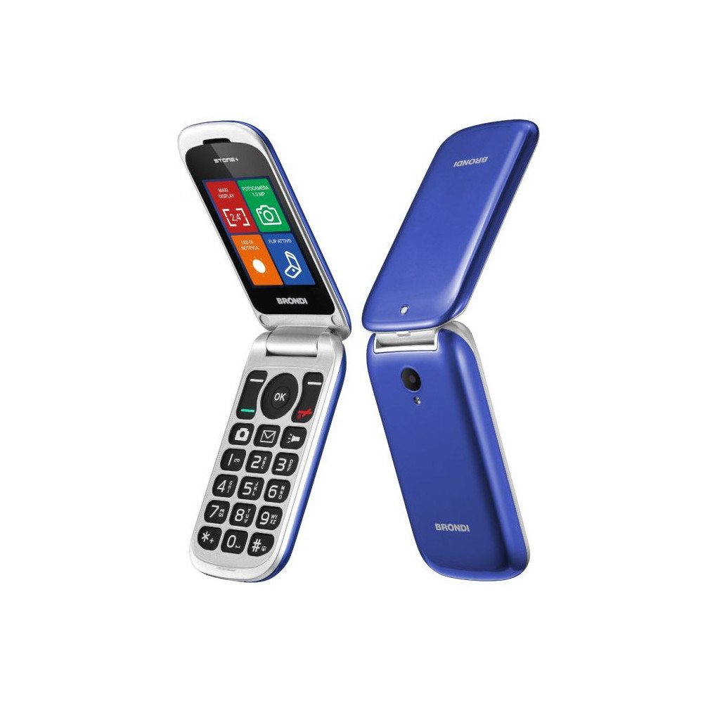 BRONDI STONE+ (BLU) - TELEFONO CELLULARE SENIOR