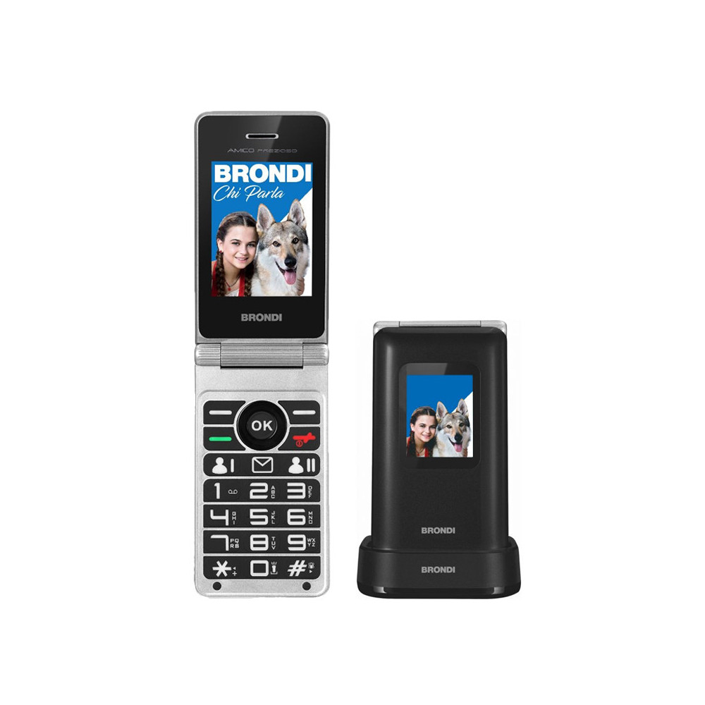 BRONDI AMICO PREZIOSO (NERO) - TELEFONO CELLULARE SENIOR