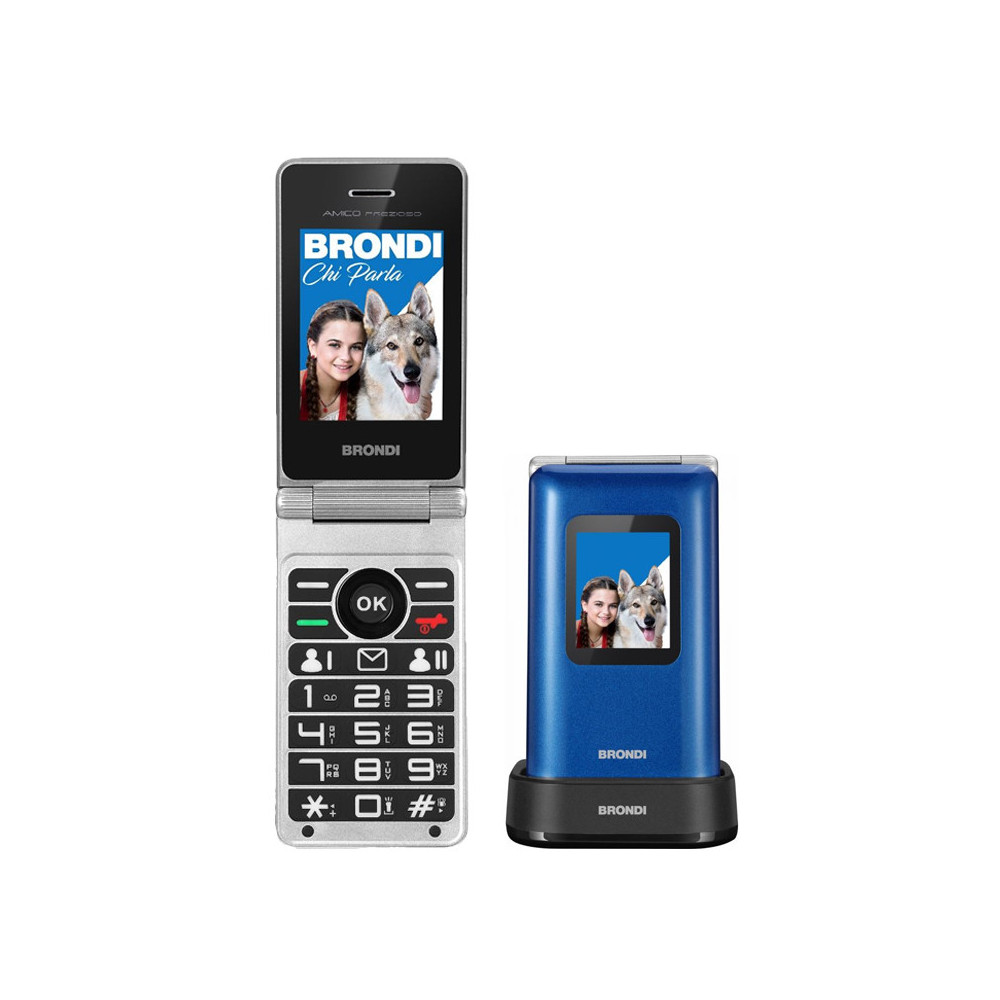 BRONDI AMICO PREZIOSO (BLU METAL) - TELEFONO CELLULARE SENIOR