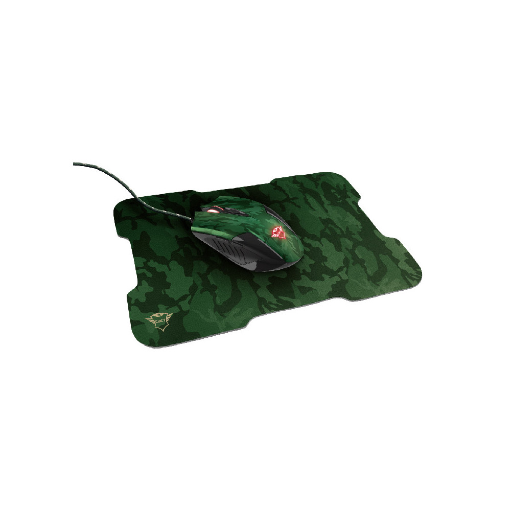 TRUST GXT781 RIXA (23611) - MOUSE GAMING CON LED + MOUSEPAD - CAMO FANYASY