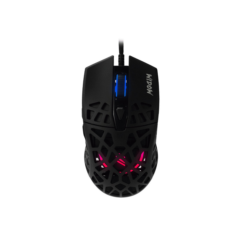 NOUA WIDOW - MOUSE GAMING CORDED - ILLUMINAZIONE LED RGB - 7 TASTI - REGOLAZIONE DPI PIXART 6 LIVELLI