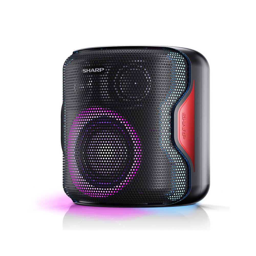 SHARP PS-919(BK) - SPEAKER BLUETOOTH PORTATILE TWS - 130W - USB - AUX - IPX5 - GIOCO LUCE LED RGB - NERO