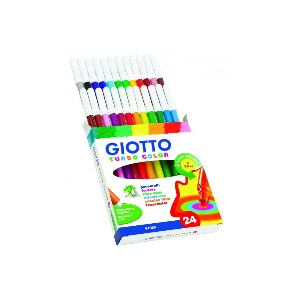 GIOTTO TURBO COLOR - SCATOLA 24 PENNARELLI LAVABILI