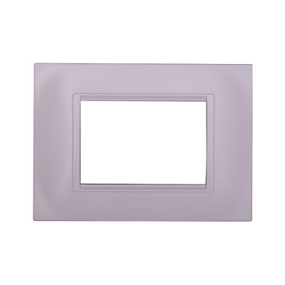 ETTROIT PLACCA IN PLASTICA 3 MODULI - SERIE SPACE - BIANCO (LN89301) Compatibile BTicino Living