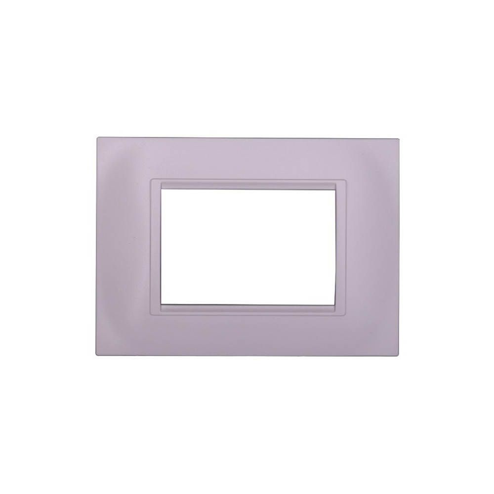 ETTROIT PLACCA IN PLASTICA 3 MODULI - SERIE SPACE - BIANCO (LN89301) Compatibile BTicino Living