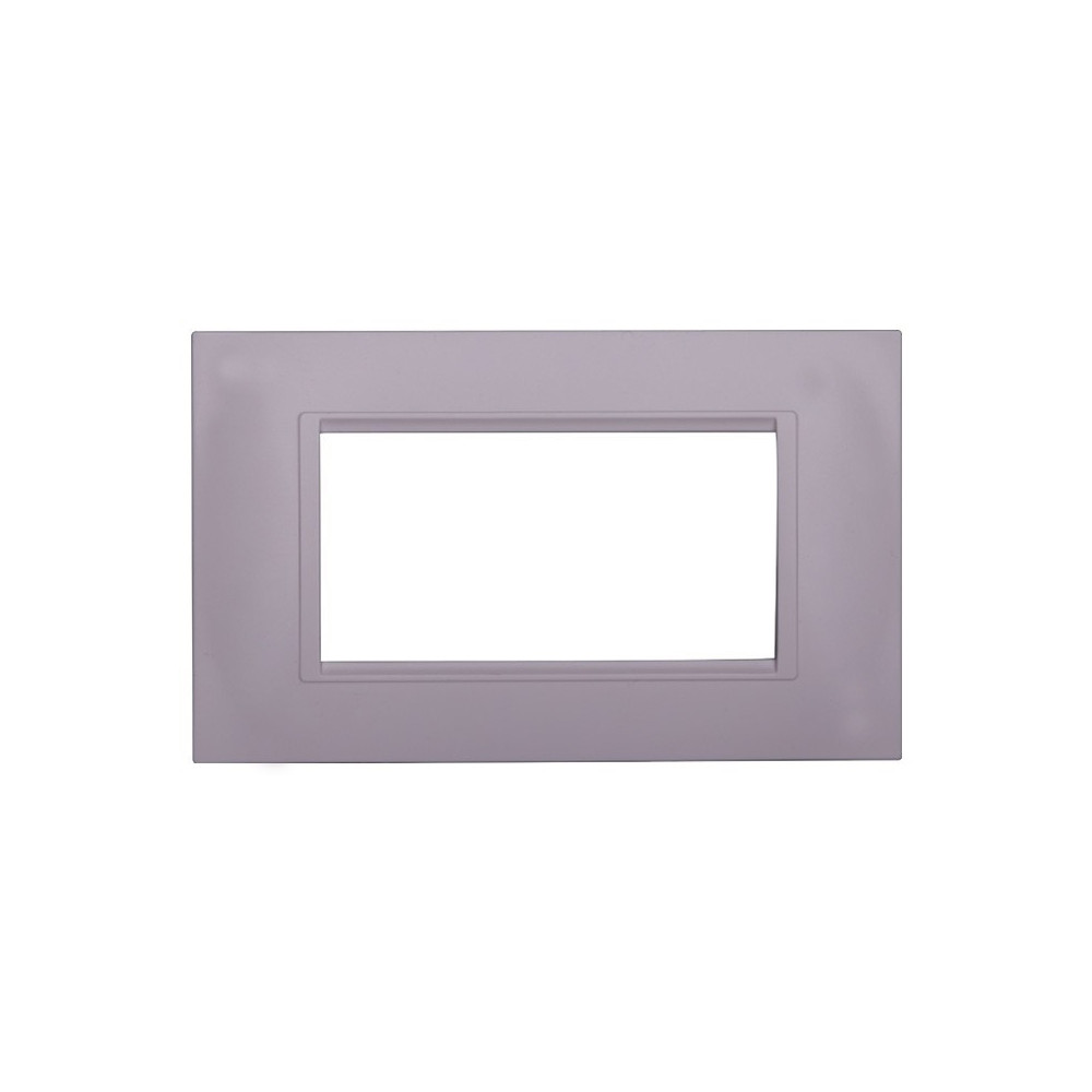 ETTROIT PLACCA IN PLASTICA 4 MODULI - SERIE SPACE - BIANCO (LN89401) Compatibile BTicino Living