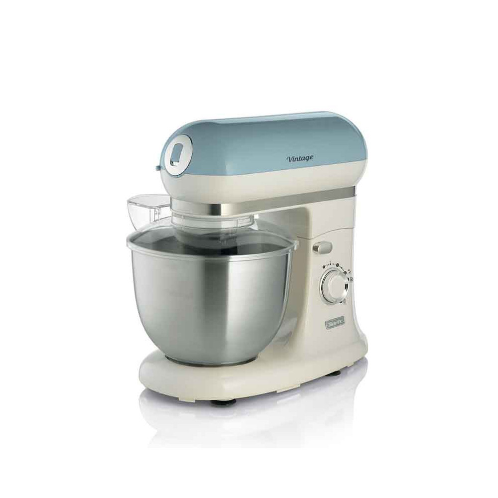 ARIETE ARIETE IMPASTATRICE VINTAGE CELESTE (1588/05) - TAZZA ACCIAIO INOX 55 L - 7 VELOCITA'' + PULSE - 2400W