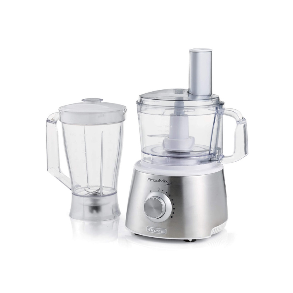 ARIETE ROBOMIX METAL (1779) - ROBOT MULTIFUNZIONE CON TAZZA BLENDER - VELOCITA'' VARIABILE + PULSE - 2L - 2 LAME - 1500W