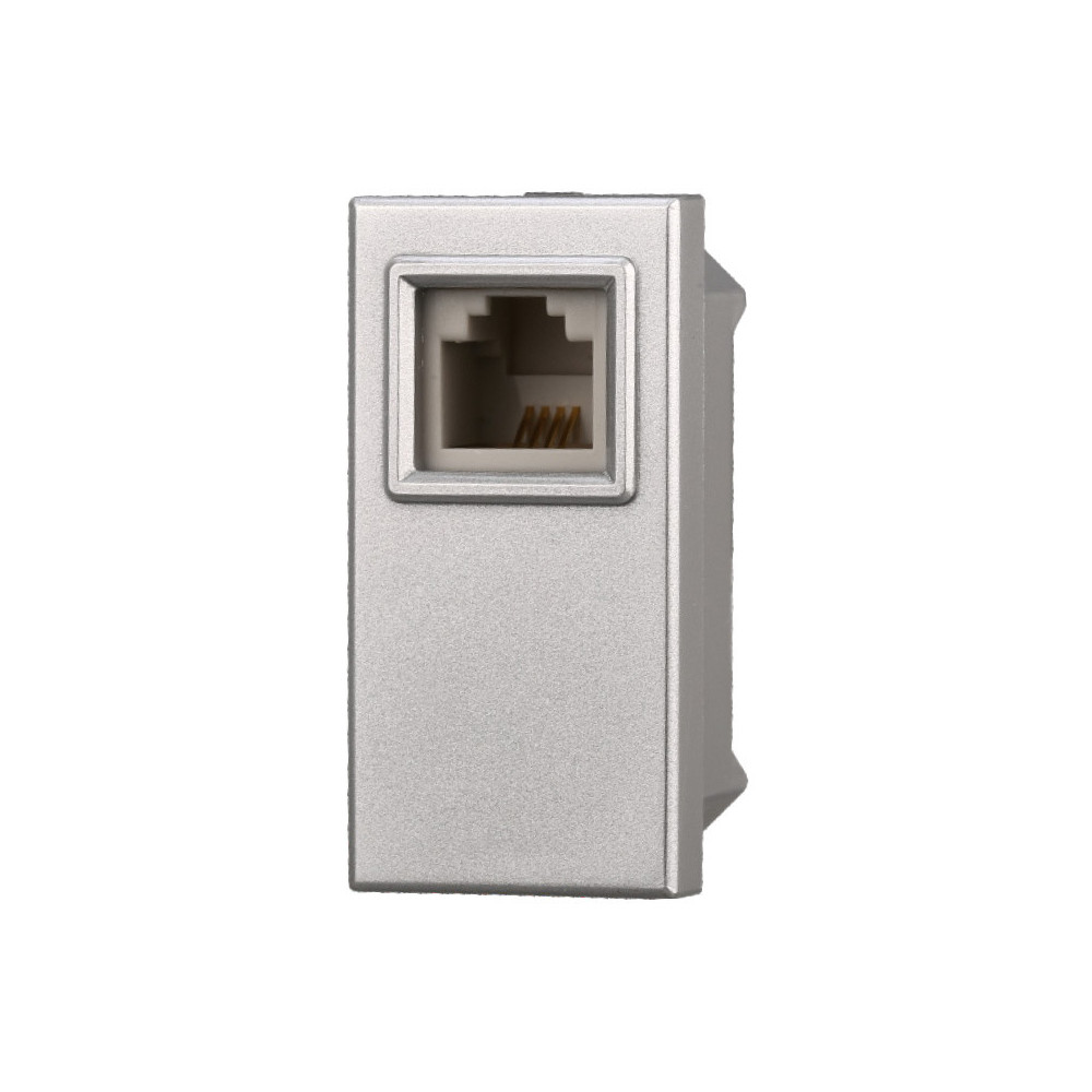 ETTROIT PRESA TELEFONICA RJ11 - SERIE MOON - GRIGIO (AG2354) Compatibile BTicino Axolute