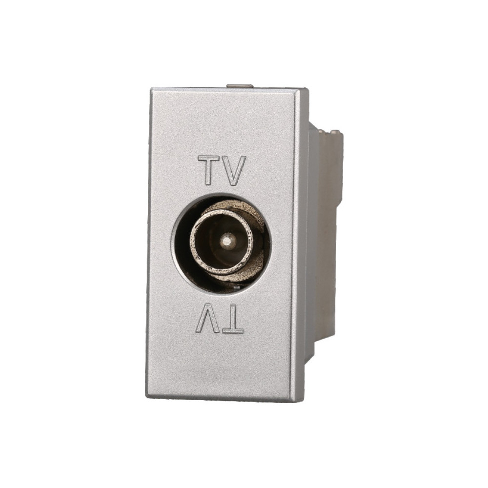 ETTROIT CONNETTORE TV MASCHIO - SERIE MOON - GRIGIO (AG2250) Compatibile ABB Axolute