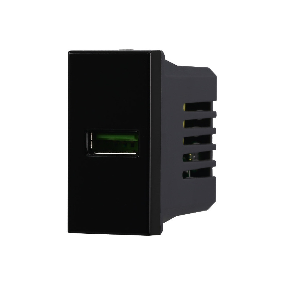 ETTROIT PRESA USB (USB-A) - SERIE MOON - NERO (AN2401) Compatibile ABB Axolute