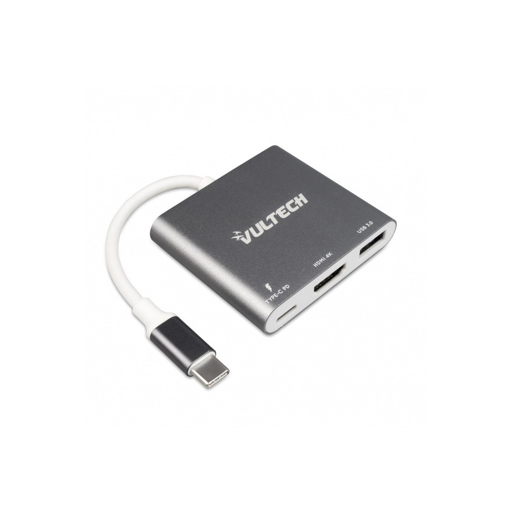 VULTECH ATC-01 - ADATTATORE TYPE-C - HDMI / USB / TYPE-C PD