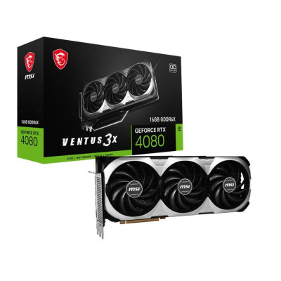 MSI GEFORCE RTX 4080 16GB GDDR6X VENTUS 3X OC EDITION - SCHEDA VIDEO (V511-009R)