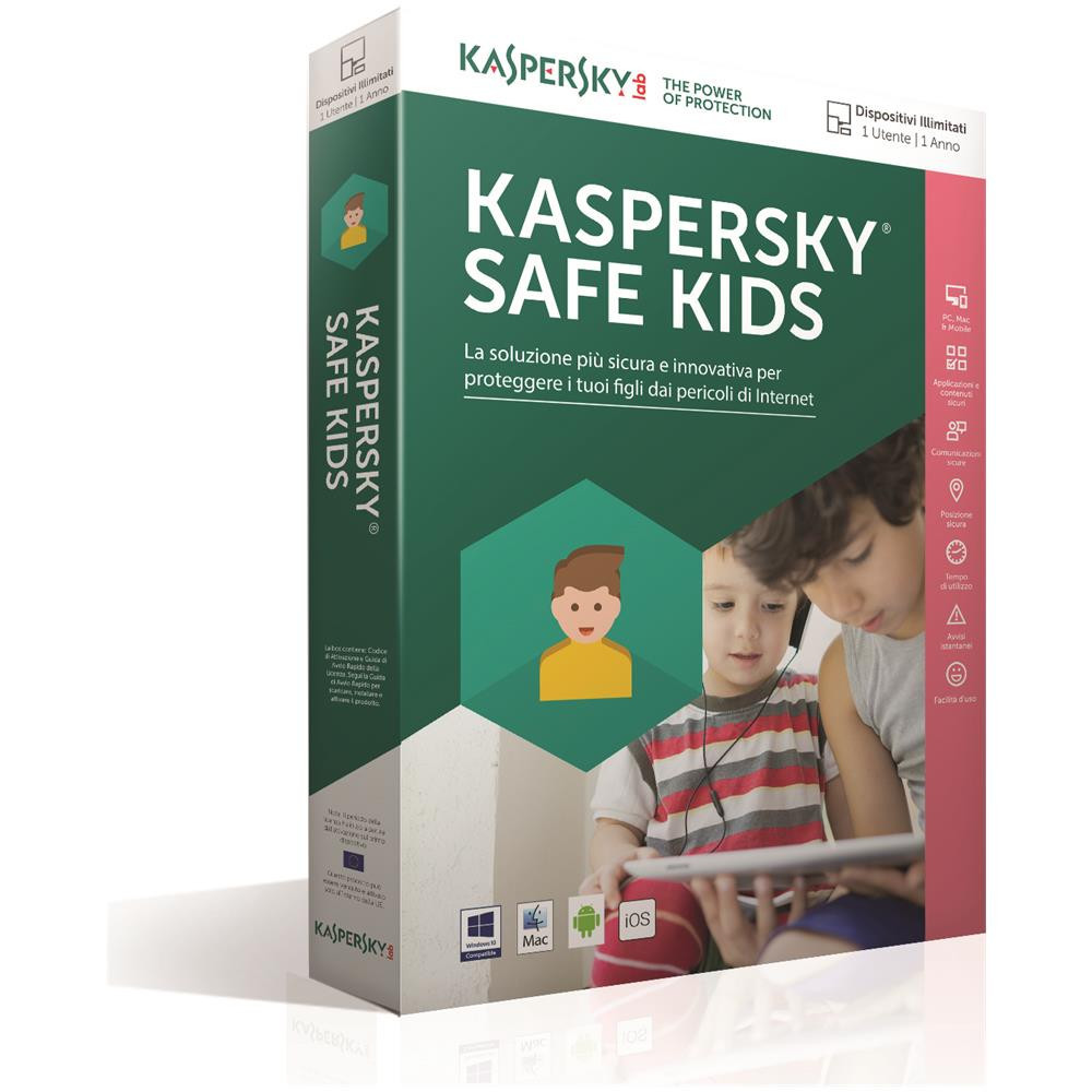 SOFTWARE KASPERSKY SAFE KIDS 1 USER PC/Mac/Android