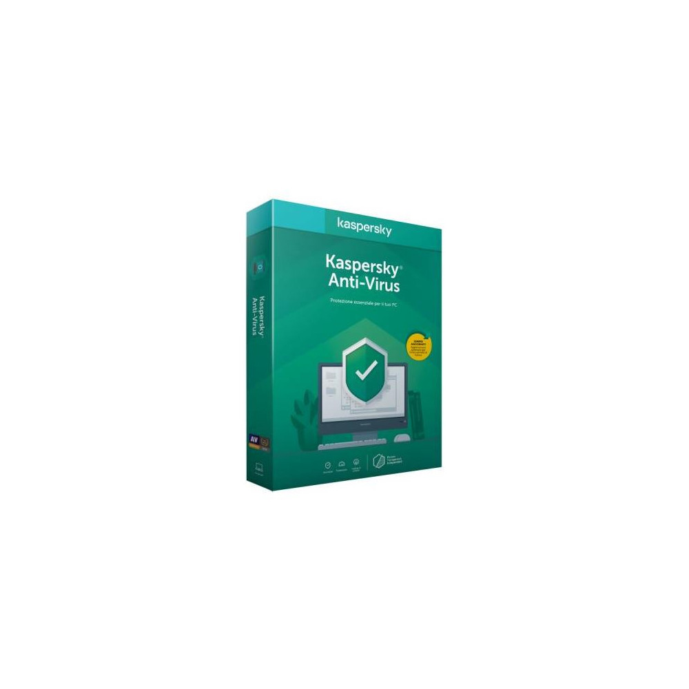 SOFTWARE KASPERSKY ANTIVIRUS PRO 3PC - 1 ANNO