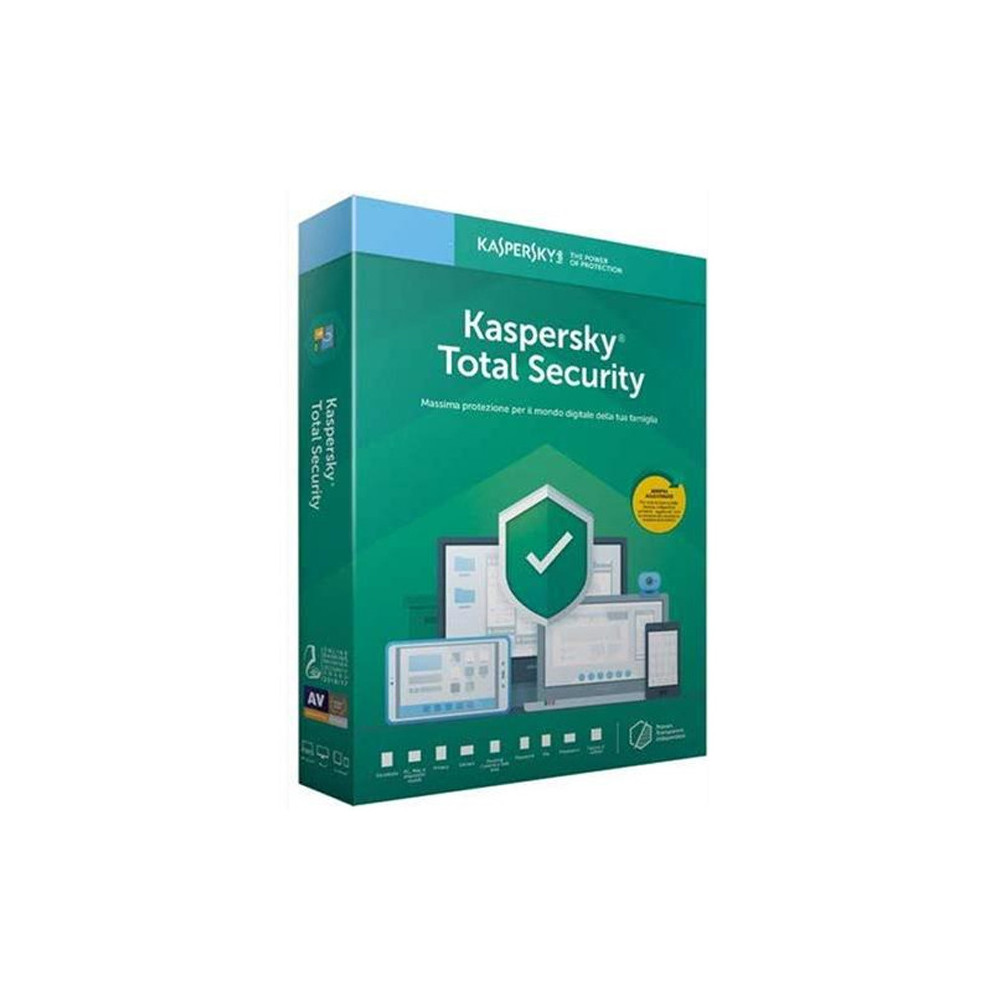 SOFTWARE KASPERSKY TOTAL SECURITY MULTI-DEVICE 3PC - 1 ANNO