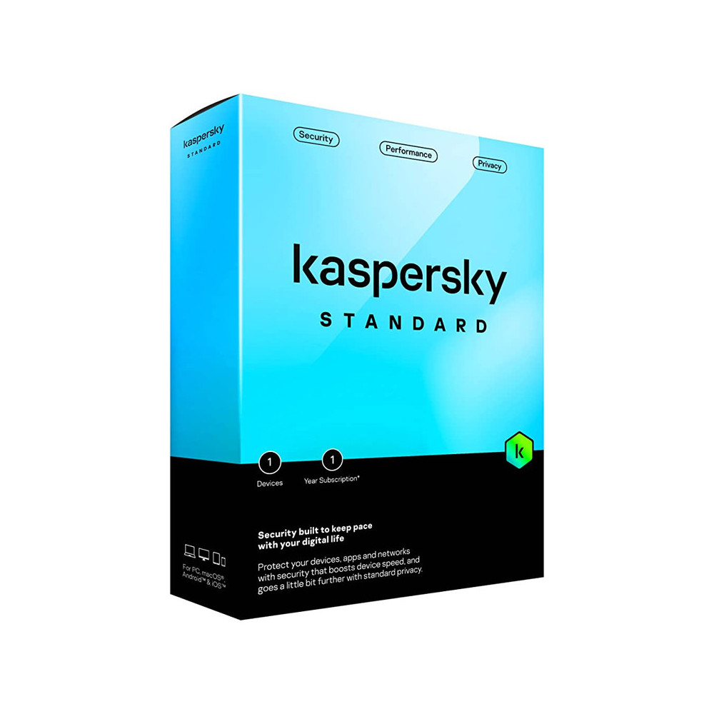 KASPERSKY STANDARD (SLIM) - SOFTWARE SICUREZZA 1 DEVICE / 1 ANNO