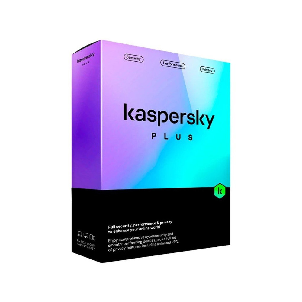 KASPERSKY PLUS (SLIM) - SOFTWARE SICUREZZA 1 DEVICE / 1 ANNO