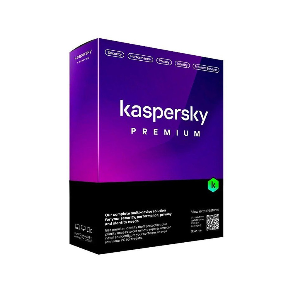 KASPERSKY PREMIUM (SLIM) - SOFTWARE SICUREZZA 3 DEVICE / 1 ANNO