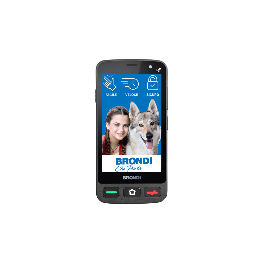 BRONDI AMICO POCKET (NERO) - SENIOR SMARTPHONE - ITALIA