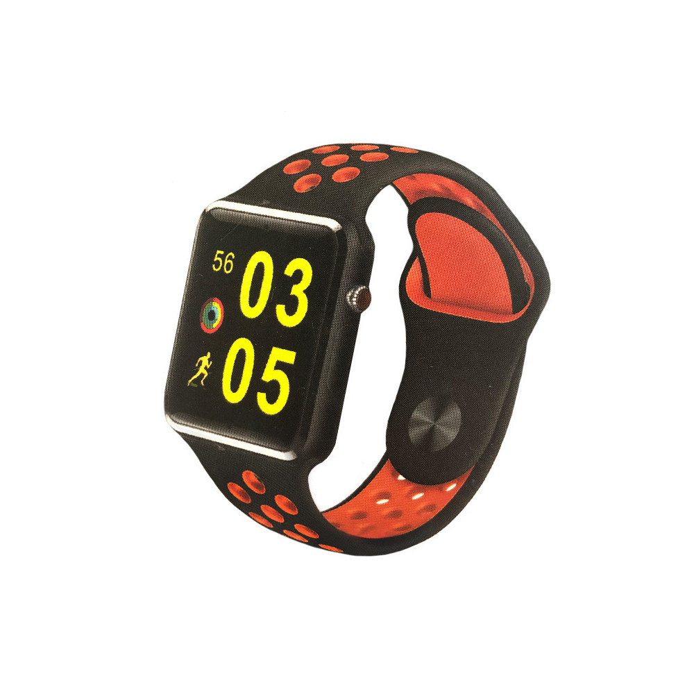 SMART FITNESS WATCH AKAI AKSW06 RED - LCD 16 PEDOMETRO CARDIO MON. SONNO