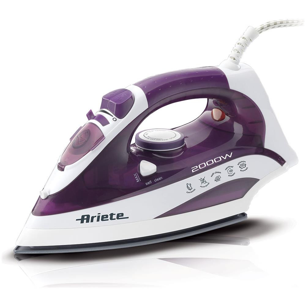 ARIETE STEAM IRON 2000 (6235) - FERRO DA STIRO - PIASTRA CERAMICA - COLPO VAPORE -2000W