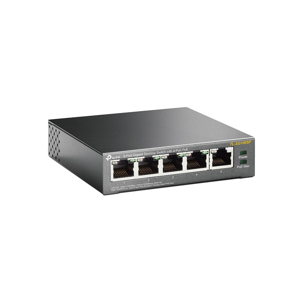 TP-LINK TL-SG1005P - SWITCH DESKTOP 5 PORTE GIGABIT - 4 POE