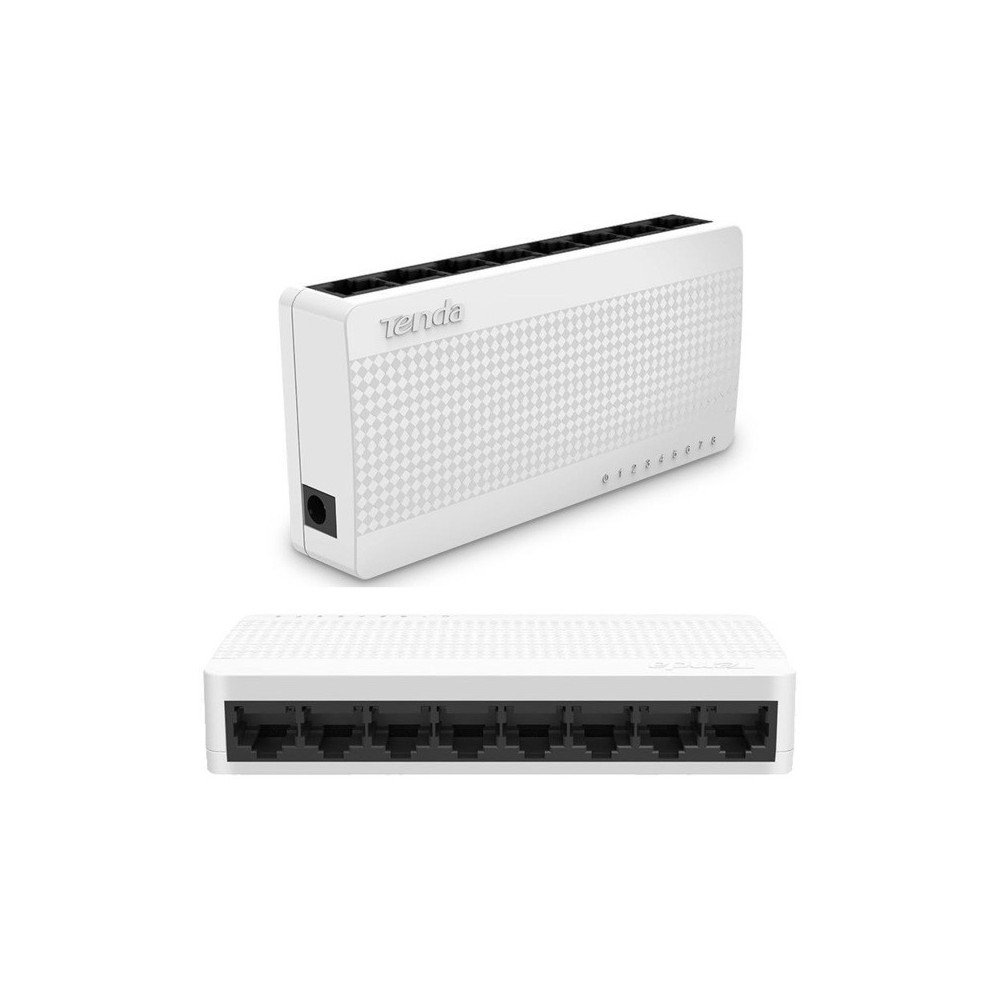 TENDA S108 - DESKTOP SWITCH 8 PORTE - 10/100 MBPS - CHASSIS PLASTICA