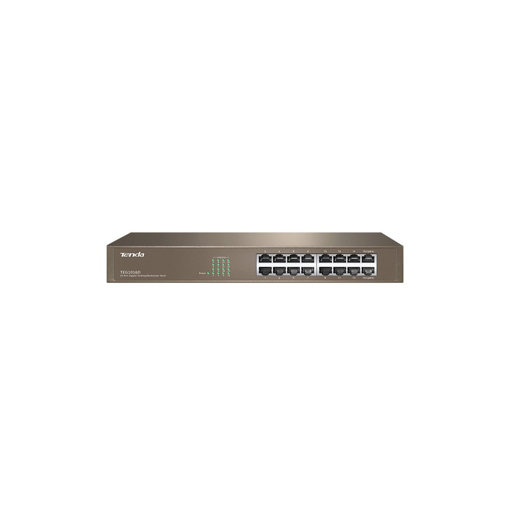 TENDA TEF1016D - RACK SWITCH 16 PORTE - 10/100 MBPS - CHASSIS METALLO