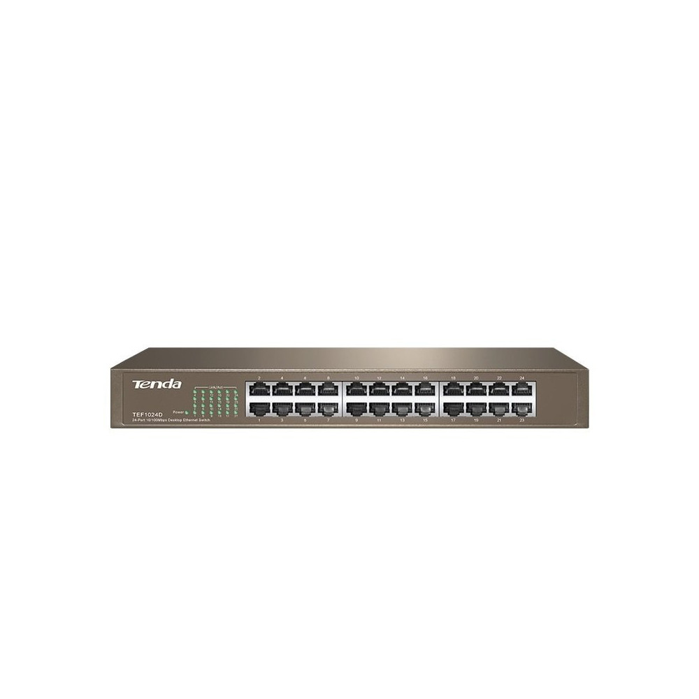 TENDA TEF1024D - RACK SWITCH 24 PORTE - 10/100 MBPS - CHASSIS METALLO