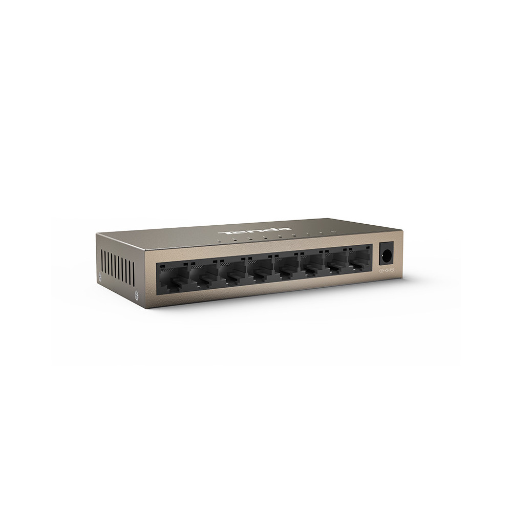 TENDA TEG1008M - RACK SWITCH 8 PORTE GIGABIT - 10/100/1000 MBPS - CHASSIS METALLO