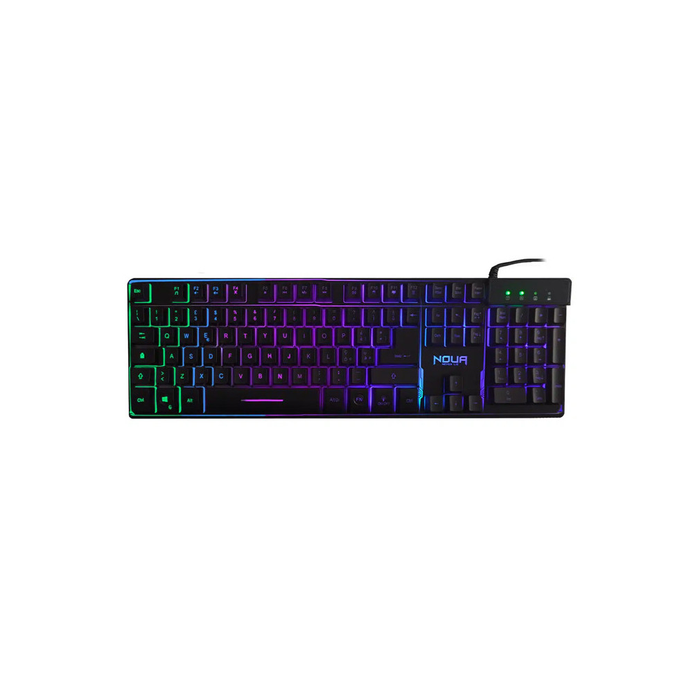 NOUA YELENA - TASTIERA GAMING A MEMBRANA - ILLUMINAZIONE RGB - 105 TASTI