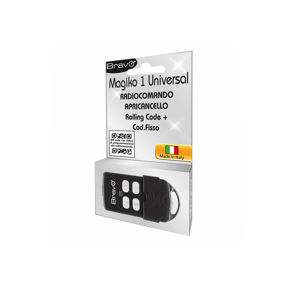 BRAVO MAGIKO 1 UNIVERSAL (90502190) - RADIOCOMANDO APRICANCELLO ROLLING CODE - AUTOAPPRENDENTE