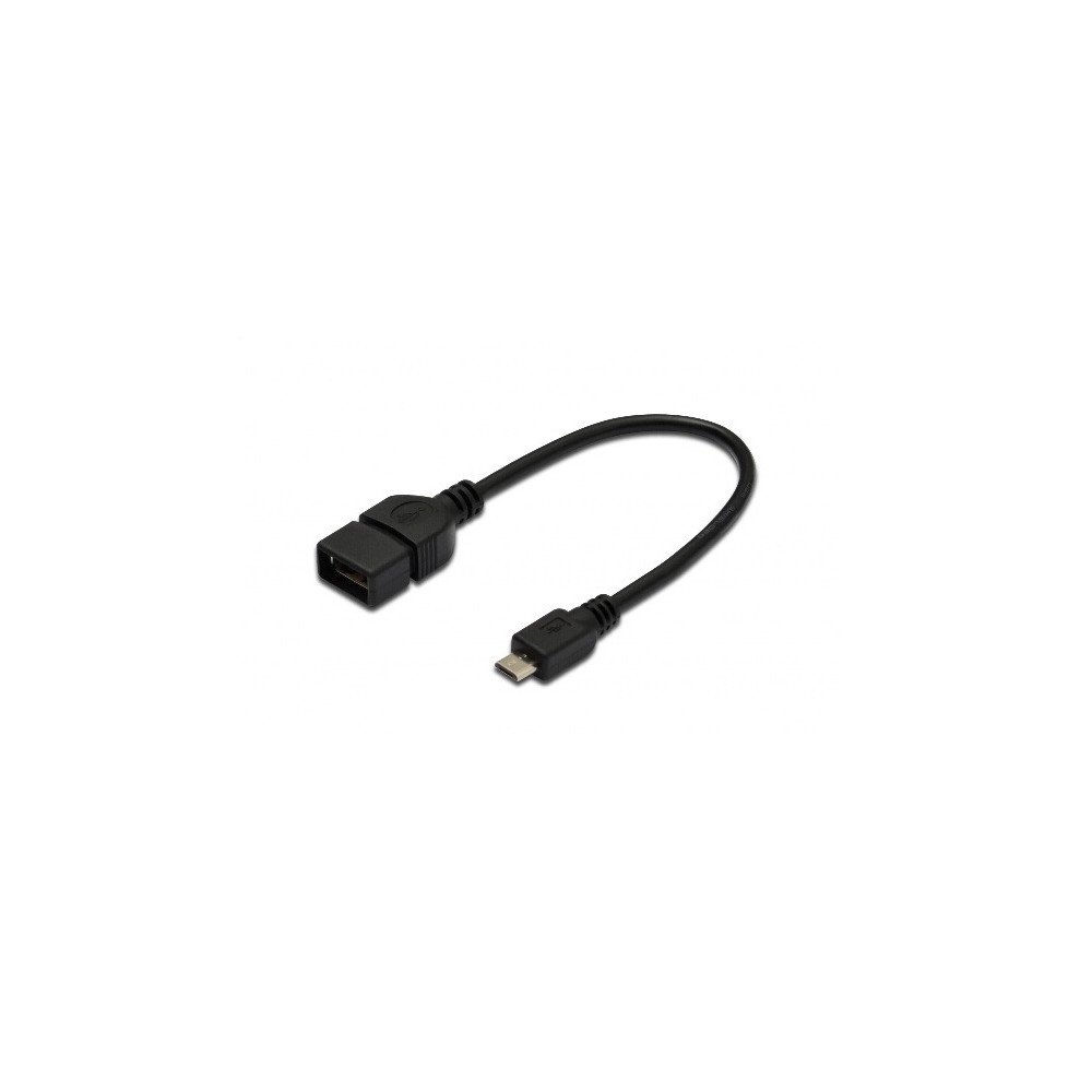 CAVO ADATTATORE USB 2.0 OTG 20CM BLACK