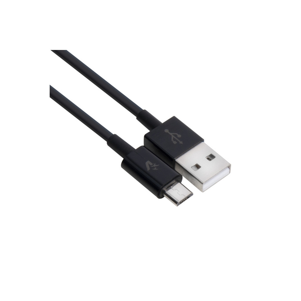 VULTECH SM-T112BK - CAVO USB / MICRO USB -RIVESTIMENTO TPE - 1M - COLORE NERO